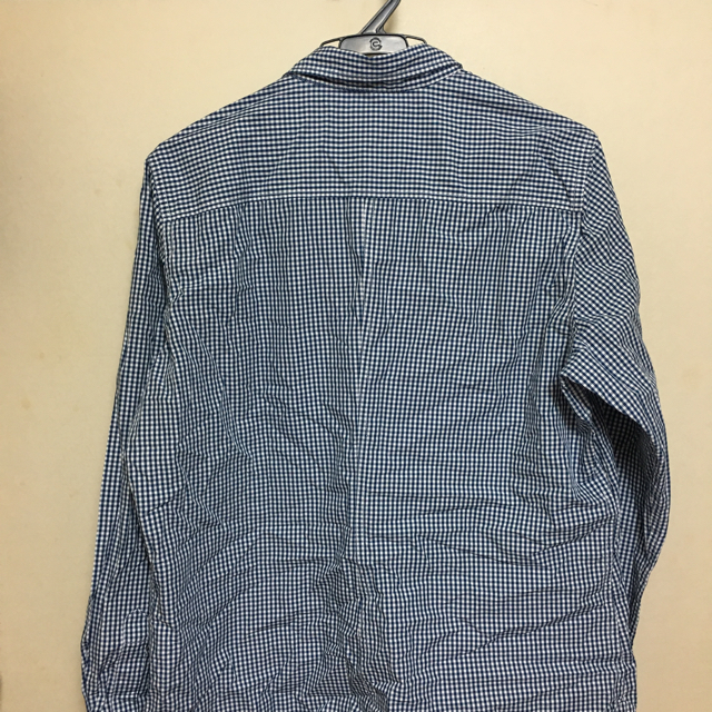 UNIQLO(ユニクロ)のユニクロ ネイビーチェックシャツ レディースのトップス(シャツ/ブラウス(長袖/七分))の商品写真