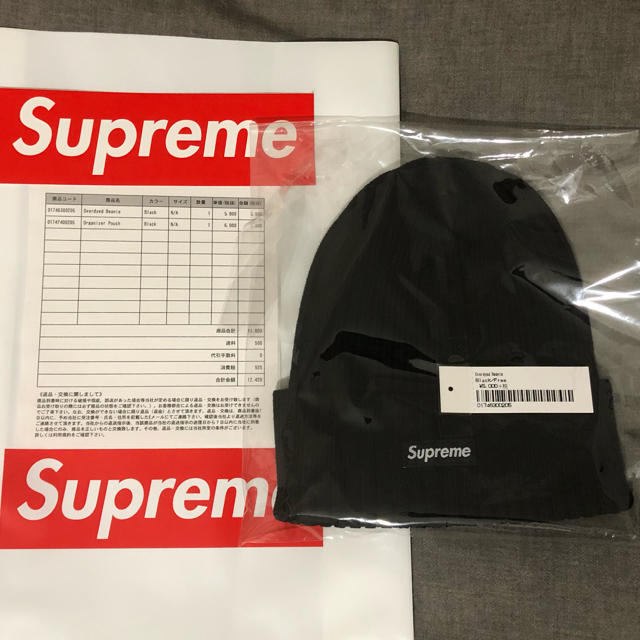 から厳選した 【新品】Supreme Black Overdyed overdyed Patch beanie