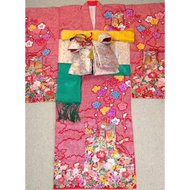 七五三 7歳 着物セット お値下げ! キッズ服女の子用(90cm~) 七五三 7歳 着物セット お値下げ! キッズ服女の子用(90cm~)