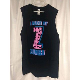 ズンバ(Zumba)のZUMBA　ズンバ　新品　未使用　タンク　ノースリーブ　ブラック　XL/XXL(Tシャツ(半袖/袖なし))