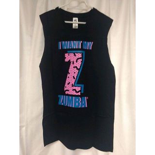 ズンバ(Zumba)の正規品　ZUMBA　ズンバ　新品　未使用　タンク　ノースリーブ　ブラック　M/L(Tシャツ(半袖/袖なし))