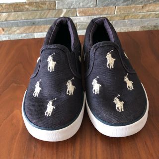 ポロラルフローレン(POLO RALPH LAUREN)のRalph Laurenネイビーのスリッポン13㎝(スニーカー)