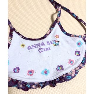 アナスイミニ(ANNA SUI mini)のANNA SUI mini 女の子 スタイ パープル(ベビースタイ/よだれかけ)