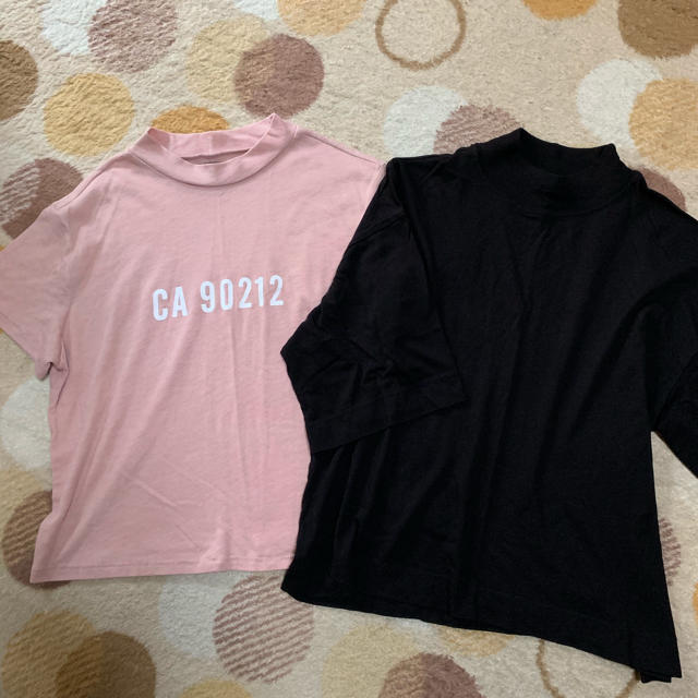 Bershka(ベルシュカ)のプチハイネックTシャツブラック  専用です レディースのトップス(Tシャツ(半袖/袖なし))の商品写真