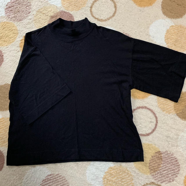 Bershka(ベルシュカ)のプチハイネックTシャツブラック  専用です レディースのトップス(Tシャツ(半袖/袖なし))の商品写真