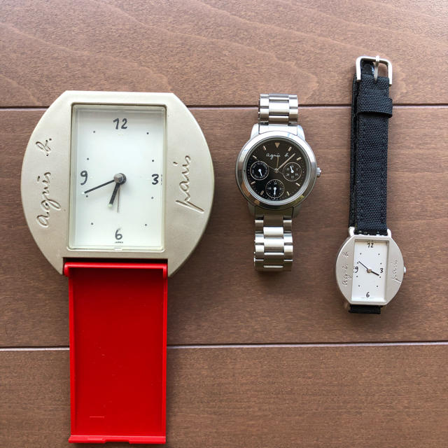 agnes b.(アニエスベー)のお盆セール 3点セット アニエスの時計 レディースのファッション小物(腕時計)の商品写真