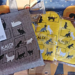 カルディ(KALDI)の《3点セット》カルディ ネコバッグ ミトン 鍋敷き(キッチン小物)