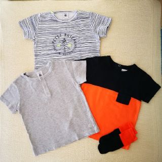 プチバトー(PETIT BATEAU)のプチバトー(18m24m)３点セット(シャツ/カットソー)