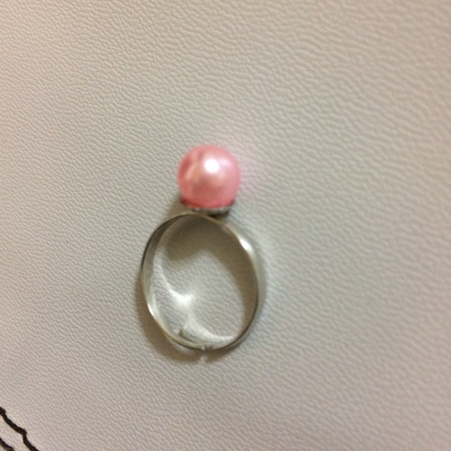 ピンクパールリング レディースのアクセサリー(リング(指輪))の商品写真