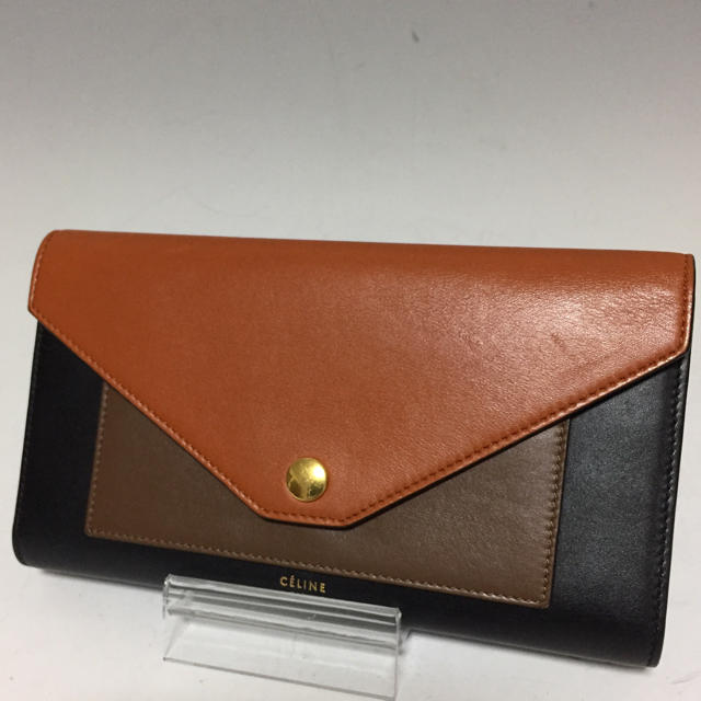 CELINE 美品 バイカラー 長財布 マルチファンクション セリーヌ - 財布