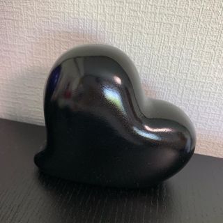 貯金箱 ハート ブラック(日用品/生活雑貨)