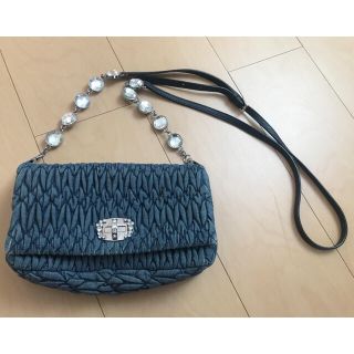 ミュウミュウ(miumiu)の【あゅ様専用】MiuMiuデニムバック(ショルダーバッグ)