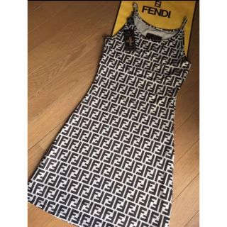 フェンディ(FENDI)の専用☆  フェンディ ズッカ柄 キャミソール ワンピース(ひざ丈ワンピース)