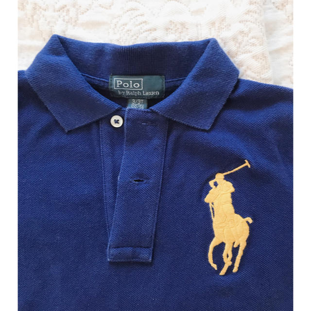 POLO RALPH LAUREN(ポロラルフローレン)のラルフローレン ポロシャツ 3T 100 ブルー キッズ/ベビー/マタニティのキッズ服男の子用(90cm~)(Tシャツ/カットソー)の商品写真