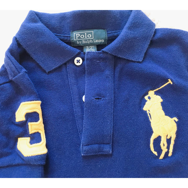 POLO RALPH LAUREN(ポロラルフローレン)のラルフローレン ポロシャツ 3T 100 ブルー キッズ/ベビー/マタニティのキッズ服男の子用(90cm~)(Tシャツ/カットソー)の商品写真