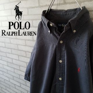 ラルフローレン(Ralph Lauren)の希少 90S ラルフローレン BDシャツ ネイビー ビックサイズ (シャツ)