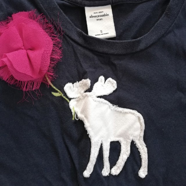 Abercrombie&Fitch(アバクロンビーアンドフィッチ)のアバクロンビー&フィッチキッズ　半袖Tシャツ　130 キッズ/ベビー/マタニティのキッズ服女の子用(90cm~)(Tシャツ/カットソー)の商品写真