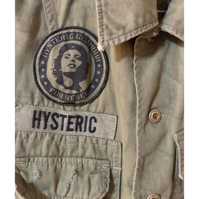 HYSTERIC GLAMOUR(ヒステリックグラマー)のヒステリックグラマー ミリタリーシャツ レディースのトップス(シャツ/ブラウス(半袖/袖なし))の商品写真