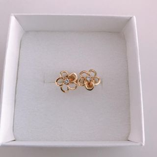 限定SALE 新品 ハワイアンジュエリー 14K プルメリアピアス(ピアス)