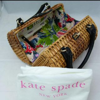 ケイトスペードニューヨーク(kate spade new york)の☆本日限定！☆ケイトスペード ハンドバッグ カゴバッグ 付属品有 レディース(かごバッグ/ストローバッグ)