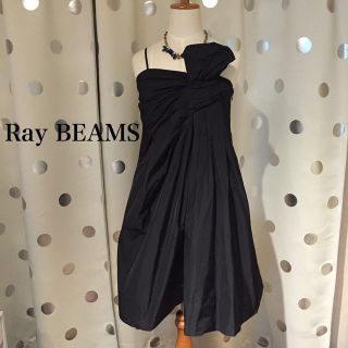 ビームス(BEAMS)のRayBEAMS新品タフタデザインワンピ(ひざ丈ワンピース)