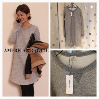 アメリカンラグシー(AMERICAN RAG CIE)の新品ARC裏起毛ミニワンピース(ミニワンピース)