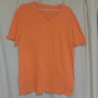 ギャップ(GAP)のGap Vネック orange L(Tシャツ/カットソー(半袖/袖なし))