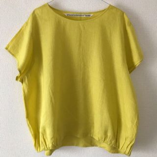 ノートエシロンス(note et silence)の★美品・試着のみ★ノートエシロンス トップス ブラウス イエロー レモン色(シャツ/ブラウス(半袖/袖なし))