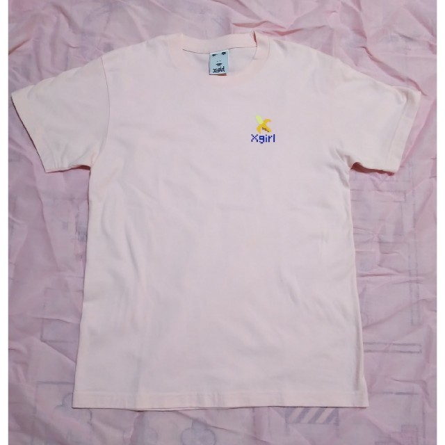 X-girl(エックスガール)のUSED☆X-girl バナナTシャツ M レディースのトップス(Tシャツ(半袖/袖なし))の商品写真