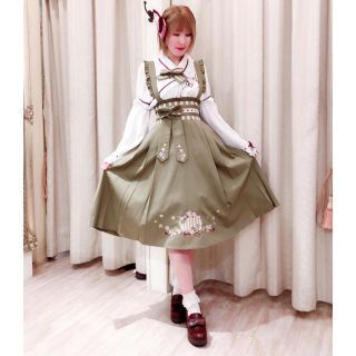 Amavel 鶯と桜吹雪の袴風サススカート