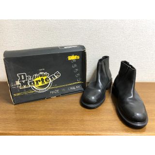 ドクターマーチン(Dr.Martens)のドクターマーチンmade in England黒ブーツ 踵にブランドマーク！(ブーツ)