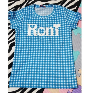 ロニィ(RONI)のロニ ML チェック柄Tシャツ(Tシャツ/カットソー)