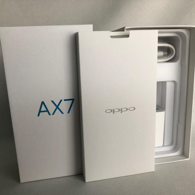 OPPO AX7 ブルー ほぼ新品 楽天モバイル一括購入 SIMフリー | フリマアプリ ラクマ