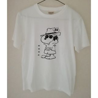 スヌーピー(SNOOPY)のスヌーピーＴシャツ(白)(Tシャツ(半袖/袖なし))