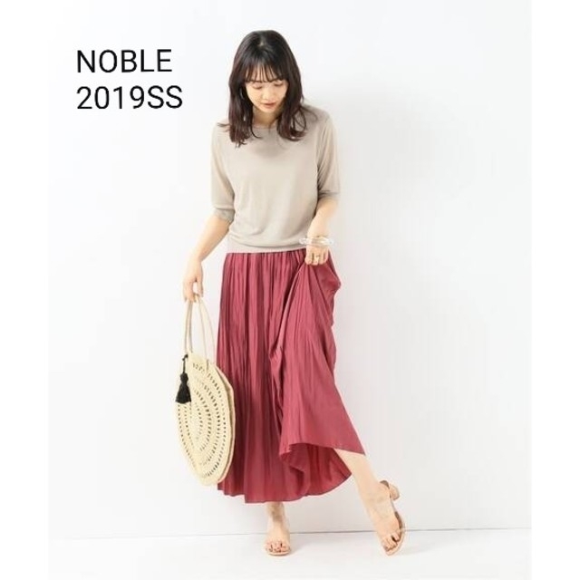 Noble(ノーブル)の《今季》NOBLE  麻混クルーネックプルオーバー レディースのトップス(ニット/セーター)の商品写真