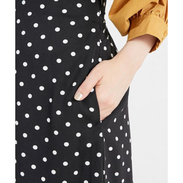 natural couture(ナチュラルクチュール)のドットスカート レディースのスカート(ロングスカート)の商品写真