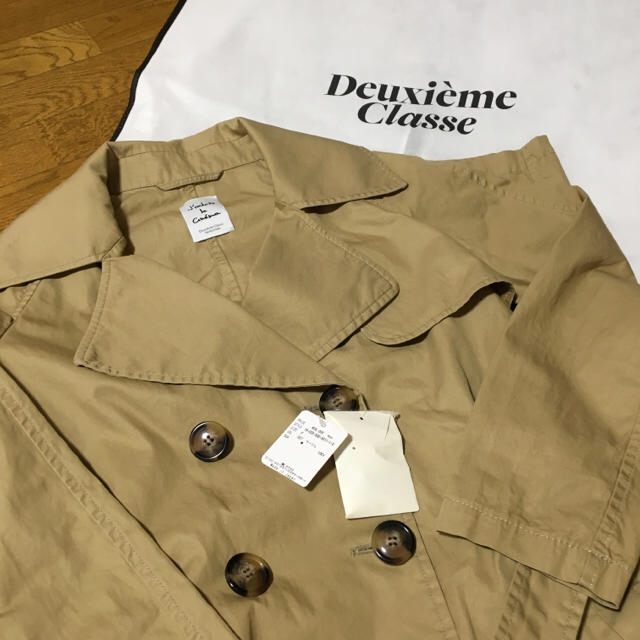 DEUXIEME CLASSE(ドゥーズィエムクラス)の【未使用】Deuxieme Classe ロングトレンチコート レディースのジャケット/アウター(トレンチコート)の商品写真