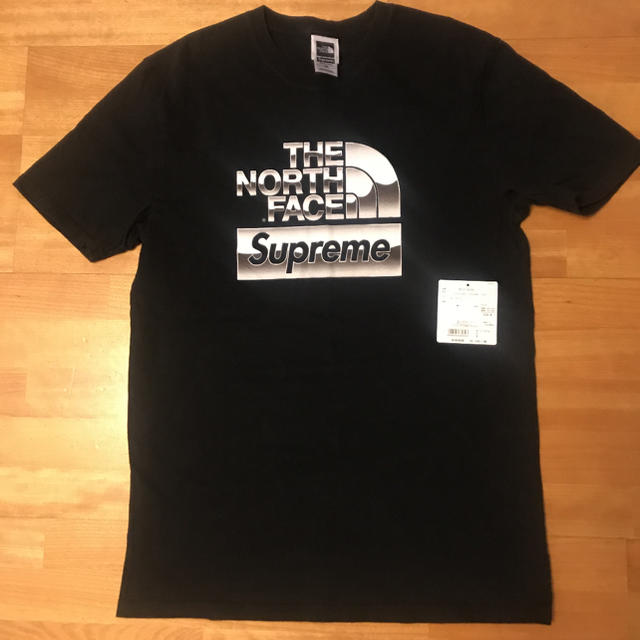 supreme×THENORTHFACEコラボロゴTシャツ黒M美品ノースフェイス