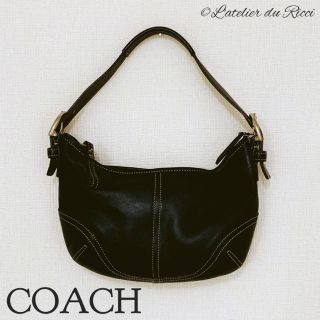 コーチ(COACH)の《良品》COACH コンパクト レザー ショルダーバッグ(ショルダーバッグ)