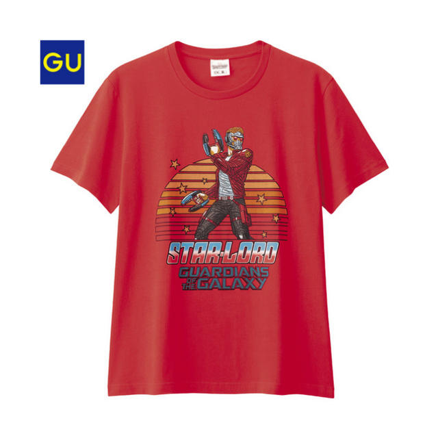 GU(ジーユー)のガーディアンズオブギャラクシー  UT G.U Tシャツ ユニクロ レッド メンズのトップス(Tシャツ/カットソー(半袖/袖なし))の商品写真