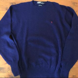 ラルフローレン(Ralph Lauren)のラルフローレン  ネイビーウールセーター(ニット/セーター)