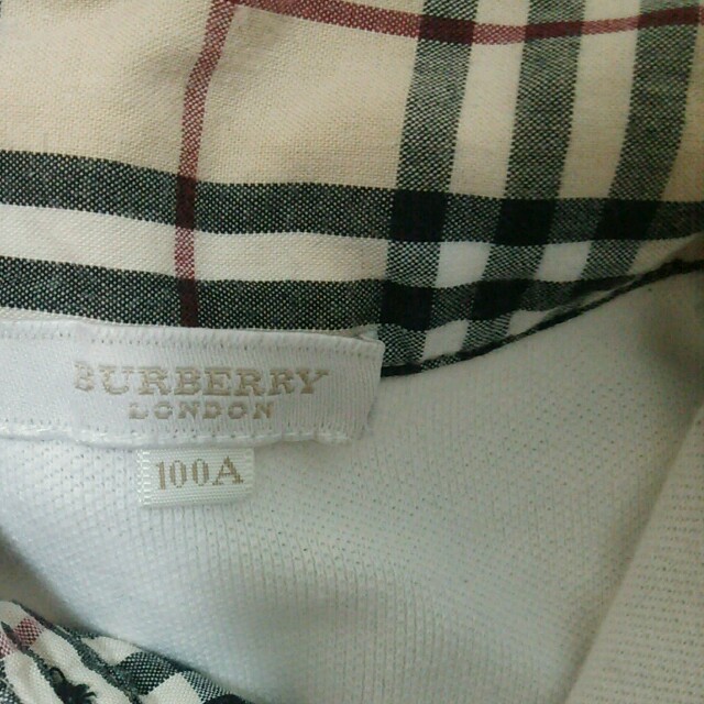 BURBERRY(バーバリー)のBURBERRYポロシャツ100 キッズ/ベビー/マタニティのキッズ服男の子用(90cm~)(Tシャツ/カットソー)の商品写真