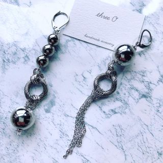 アメリヴィンテージ(Ameri VINTAGE)の【SA501】twist chain asymmetry pierce(ピアス)