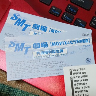 MOVIX&松竹系映画館劇場鑑賞券2枚セット(その他)