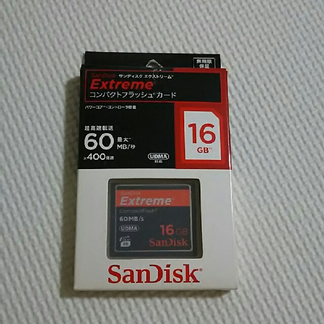 SanDisk サンディスクエクストリーム コンパクトフラッシュカード 16GB