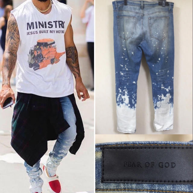 FEAR GOD - FEAR OF GOD フィアオブゴッド ブリーチデニム 4th ronperの通販 by ttt|フィアオブゴッドならラクマ OF 再入荷新品