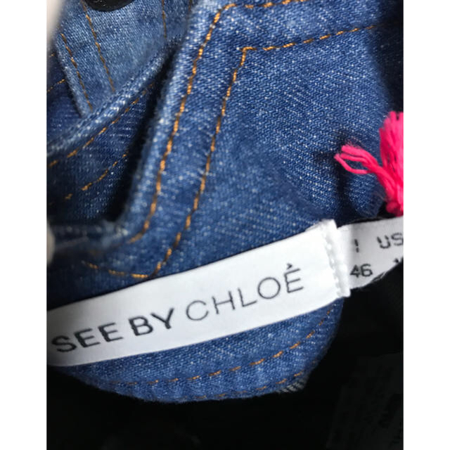 SEE BY CHLOE(シーバイクロエ)のシーバイクロエ 新品 タグ付き デニム ラブリー ティアード スカート フレアー レディースのスカート(ひざ丈スカート)の商品写真