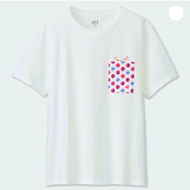 不二家(フジヤ)の【新品】お菓子 不二家ペコちゃん ミルキー ポケットＴシャツ コラボ XL レディースのトップス(Tシャツ(半袖/袖なし))の商品写真