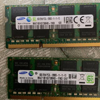 サムスン(SAMSUNG)の8GB 2Rx8 PC3L-12800 二枚セット(PCパーツ)