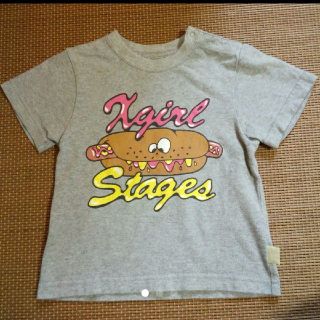 エックスガールステージス(X-girl Stages)のX-girl ホットドッグ Tシャツ(Tシャツ/カットソー)